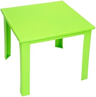 e2e Kids Children Plastic Home Garden Picnic Folding Foldable Table (Lime Green)