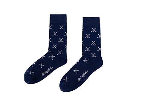 Ice Hockey Socks For Him | Fun Ice Hockey Player Socks Gift For Her | Happy Gift Socks Quirky Novelty Present For Dad | Socks For Him (Icehockeycross) #TOP3