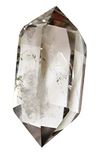 Gema de cristal de cuarzo de doble terminación S para meditación