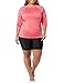 Amazon Essentials Women's Rash Guard Long Sleeve, Coral Pink, Small