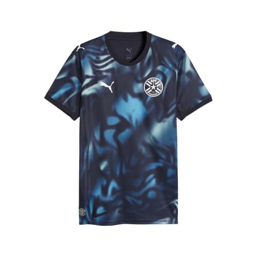 PUMA Mens Paraguay Away Crew Neck Short Sleeve Jersey Soccer Cleats - Blue - Size S