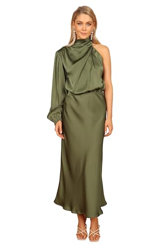Petal & Pup Women's Amelie One Shoulder Midi Dress