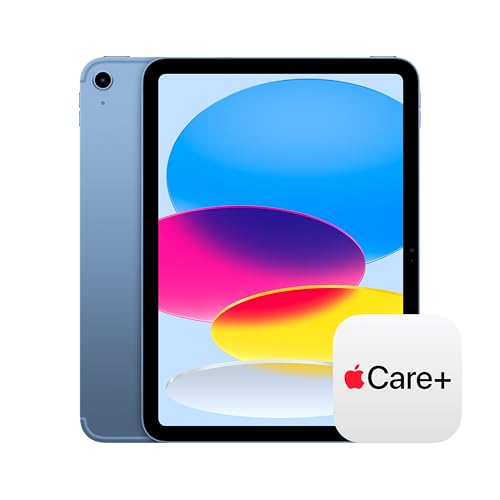 Image of Apple iPad 11-inch: A16 chip, 11-inch Model, Liquid Retina Display, 128GB, Wi-Fi 6 + 5G Cellular, 12MP Front /12MP Back Camera, Touch ID, All-Day Battery Life - Blue with AppleCare+ (2 Years)