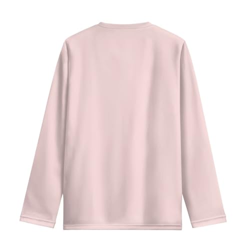 Image of Long Sleeve Shirts for Girls Casual Crewneck Tops Fall Winter Outfits for 3-16 Years Old