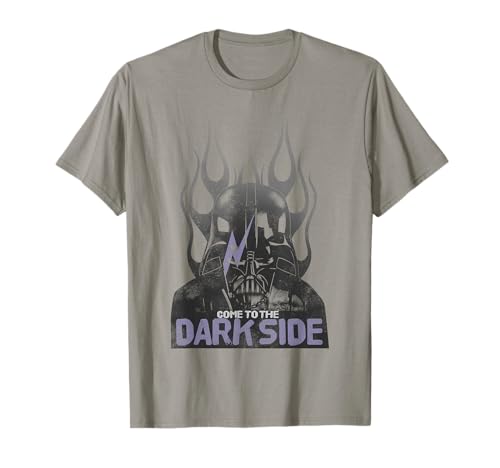 T-shirt Star Wars Dark Side Flame Vader idéal pour les conventions et sorties geek