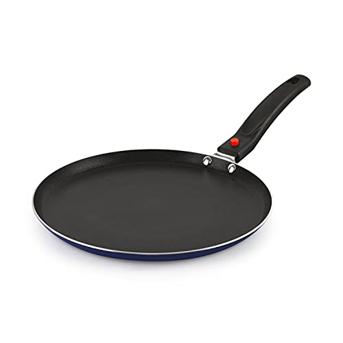 Cello Non Stick Dosa Tawa Induction Base with Detachable Handle, 280 mm, Aluminium, Blue