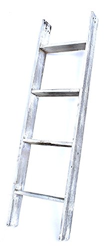 BarnwoodUSA Rustic Farmhouse Blanket Ladder - Our 4 ft Ladder can be Mounted Horizontally or Vertically and is Crafted from 100% Recycled and Reclaimed Wood No Assembly Required BarnwoodUSA Rustic Farmhouse Blanket Ladder - Our 4 ft Ladder can be Mounted Horizontally or Vertically and is Crafted from 100% Recycled and Reclaimed Wood No Assembly Required