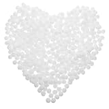 OUNONA 500個 入り高弾力毛糸ポンポンボール ホワイト クラフト用 ソフトタッチで快適 手芸用品 クリスマス装飾やホームデコに