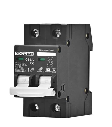 Disjoncteur 2P DC 25A courbe C pour sécuriser l'électricité solaire de votre maison