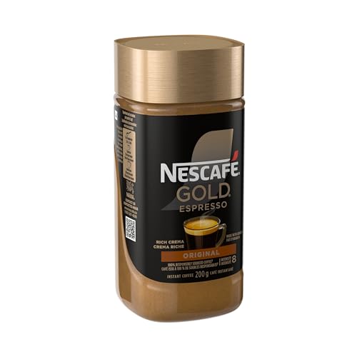 Image of NESCAFE Gold Espresso Instant Coffee, 200g /7.1 oz., {Imported from Canada}
