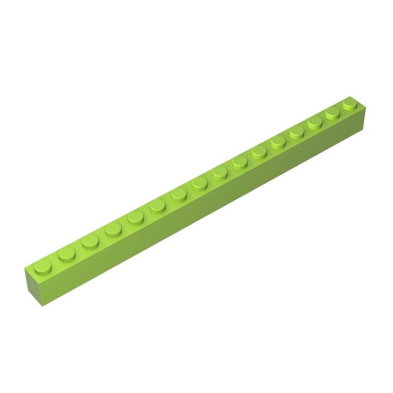 XYEIUGO Compatible with LEGO 2465 Basic Bricks Brick 1x16, Lime, 10 PCS — image 1