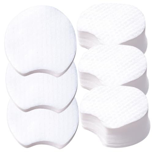 Healeved 1200pcs Semicircular Makeup Remover Pads Skin-Friendly Face Cleansing Pads Large When Soaked Travel