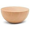 Wooden Split Balls 4 inch, Pack of 3 Wood Half Balls for Crafting and DIY Wreaths, by Woodpeckers #3