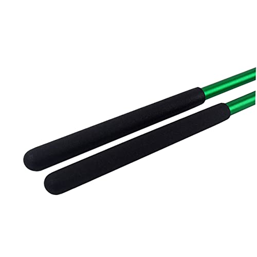 Juego de baquetas Abaodam de aleación de aluminio antidesviación, 2 piezas, para práctica en pad de batería miniatura 2
