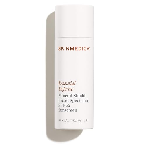 SkinMedica Essential Defense Mineral Shield SPF 35 Sunscreen for Face (NEW PACKAGING). This Lightweight, Facial Sunscreen is Ideal for Oily and/or Combination Skin, 1.7 Oz
