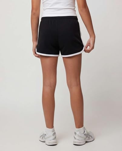 Image of Real Essentials 3 Pack: Girls Fleece Dolphin Shorts Athletic Running Soccer Basketball Sleep Lounge Casual Cozy