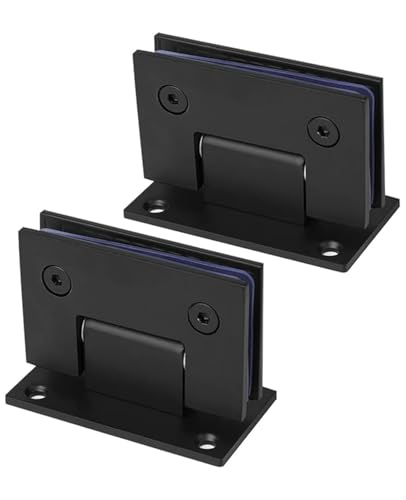 Charnière de porte en verre fixe bidirectionnelle pour meuble et vitrine - 2