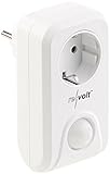 revolt Steckdose mit Sensor: Steckdose mit PIR-Bewegungs- und Lichtsensor, bis 16 A, 3.680 Watt (Steckdose Bewegungsmelder)
