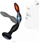 Domlust Dildos Butt Plug Adult Toys - Vibrating Butt Beads with Estim Shocking Heating 50 Multipl...