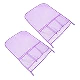 Kisangel 2個 バスルームのおもちゃの収納袋 ベビーバストイのオーガナイザ