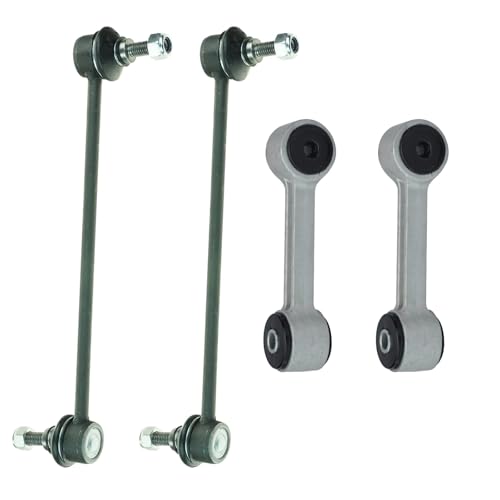 TRQ Front & Rear Sway Bar Stabilizer Link Set Compatible with 2000 BMW 323Ci 1999-2000 323i 2001-2006 325Ci 2001-2005 325i 328Ci 328i 330Ci 330i