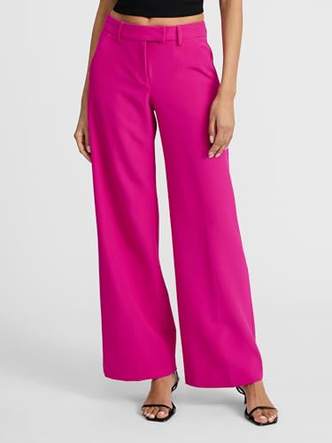 EXPRESS Women’s Editor Pants – Mid Rise Relaxed Straight Trouser, Stretch Fabric, Office Ready2