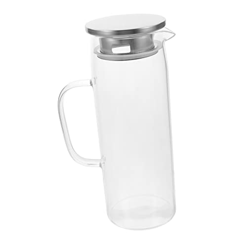 CHICAMPERA Jarra Vidrio Resistente Calor y Bebidas Frías y Transparente y Refrigerador
