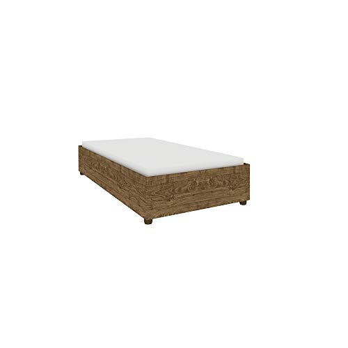 Cama Solteiro Mônaco Tcil Móveis Imbuia Rustic