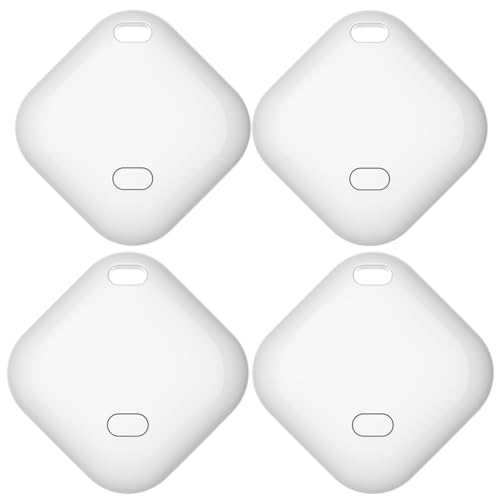 YANLOYZW Key Finder & Tracker,Bluetooth Tracker Work with Apple Find My (iOS Only)?Wallet Tracker tag Locator, Item Finder for Keys, Bags, Wallets, Replaceable CR2032 Lithium Batteries - 4Pack