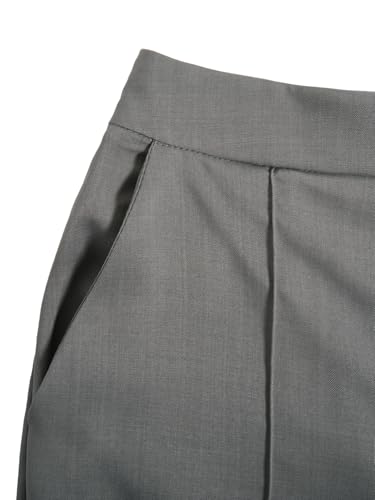 Women's 2 Piece Work Outfit Strapless Button Down Tube Top and Pants Elegant Set4