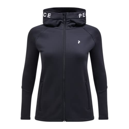 Peak Performance Damen Rider Zip Hoodie Jacke, Black, XS
