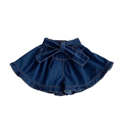 Pantalones cortos vaqueros elegantes niñas y falda pantalón ligera antiarrugas
