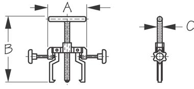 Sea Dog 660040 Small Impeller Puller