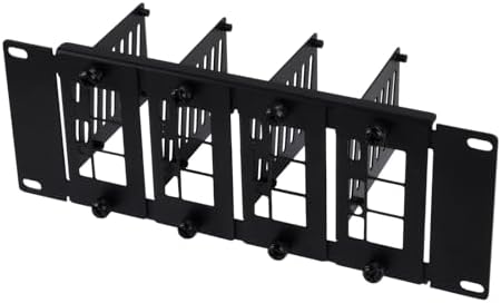 GeeekPi 10 inch 2U Rack Mount for Raspberry Pi 5/4B/3B+/3B, with Removable Front Brackets, Compatible with DeskPi RackMate T0/T1/T2 Server Cabinet