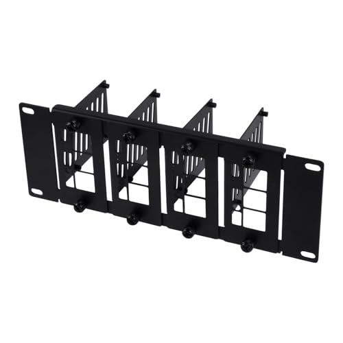 GeeekPi 10 Inch 2U Rack Mount for Raspberry Pi 5/4B/3B+/3B, Holds up to 4 Raspberry Pi Boards, Compatible con DeskPi RackMate T1/T0/T2/10 Inch Network Gabinete