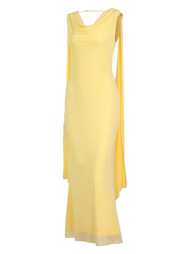 Image of Parthea Women's Summer Formal Wedding Guest Dresses Sleeveless Backless Long Elegant Evening Party Maxi Bodycon Dress