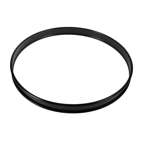HANABASS Drum Mute Pads Pack Black Drumhead Muffler Rings for Sound Control Replacement Drum Hoop Protectors Easy Install for All Levels Drummers