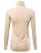 FASHIONOLIC Womens Premium Long Sleeve Turtleneck Lightweight Pullover Top Sweater (CLLT002) Taupe M
