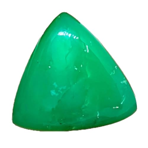 Cabochon chrysoprase naturelle dos plat pour réussir vos montages de pendentif DIY
