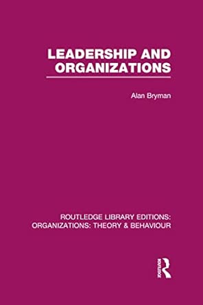 Leadership and Organizations book cover
