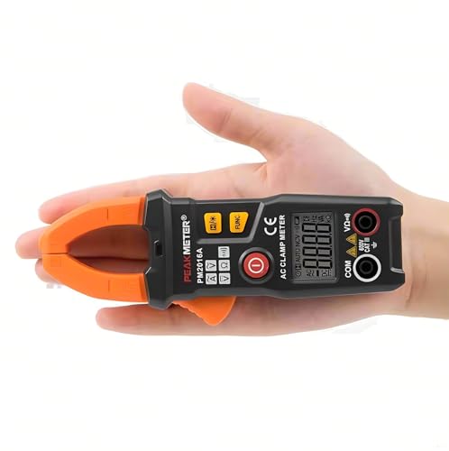 PEAKMETER Pince numérique multimètre PM2016S PM2016A 6000 counts Smart Mini pince numérique Meter AC Current pliers ampèremètre Fréquence NCV testeur pince ampérimétrique (PM2016S)