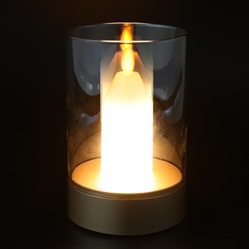 Lampe de nuit en verre lumineuse et décorative pour décoration table mariage chic