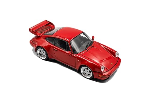 Solido Porsche 911 (964) RS 3.8 modelo 1:43 rojo miniatura 7