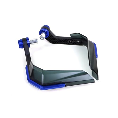 Protège-mains moto bleu universel à haute protection thermique et déflexion
