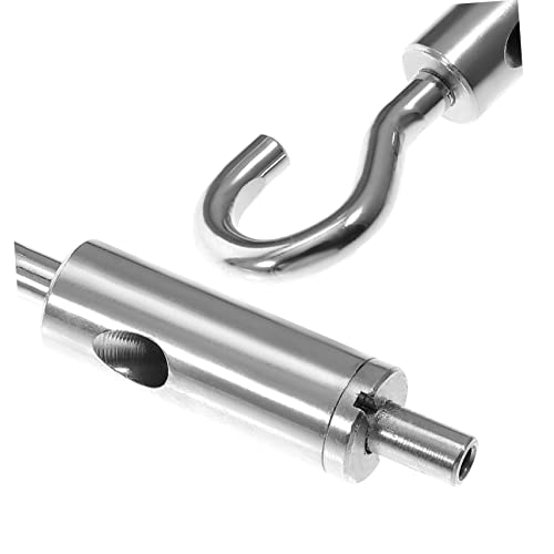 Alipis 6 piezas Tensionador para cable de acero y accesorio gancho de suspensión de alta resistencia para iluminación, exhibiciones y uso en maquinaria miniatura 5