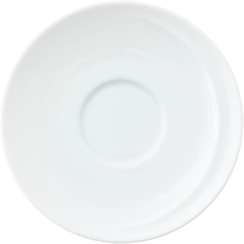 Koyo Pottery 14400055 Alcohol Pure White Coffee Saucer, Dishwasher Safe, Made in Japan