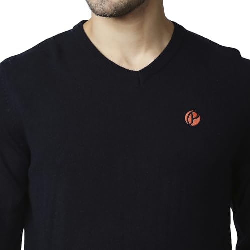Image of Pepe Jeans Men's Acrylic Blend Classic V-Neck Sweater