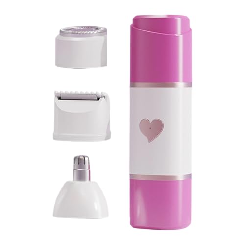 Afeitadora eléctrica – Suave carga portátil tipo C 3 cabezales de fijación | Maquinillas de afeitar para mujeres | Para cabello facial, bikini corporal, piel, piernas, mujeres, belleza, viajes y niñas
