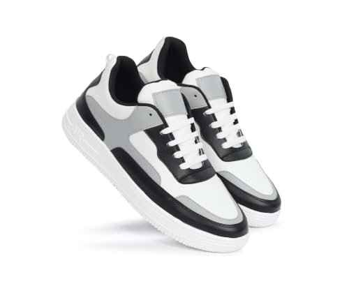 Image of Casual Low-Top Streetwear Sneakers with Embossed Sole Detail