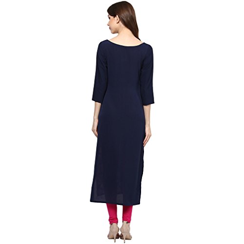 Image of ZIYAA Women's Straight Crepe Kurta